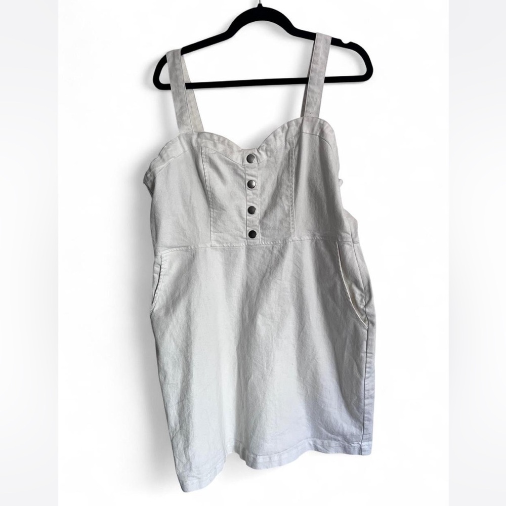 White Button-Up Dress